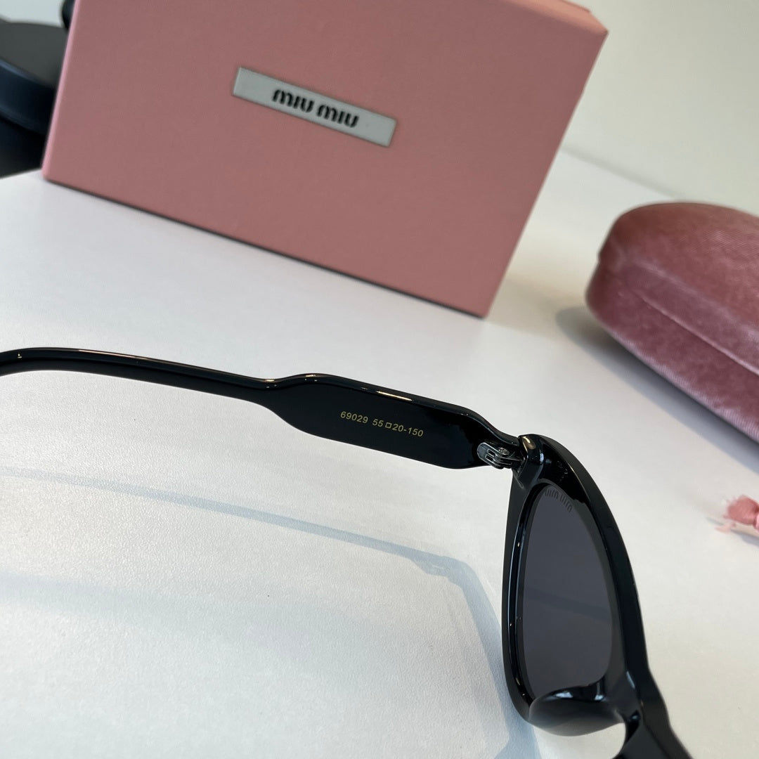 Miu Miu Cat-Eye Black Lens Sunglasses for Men & Women - 487580 - detail image 9