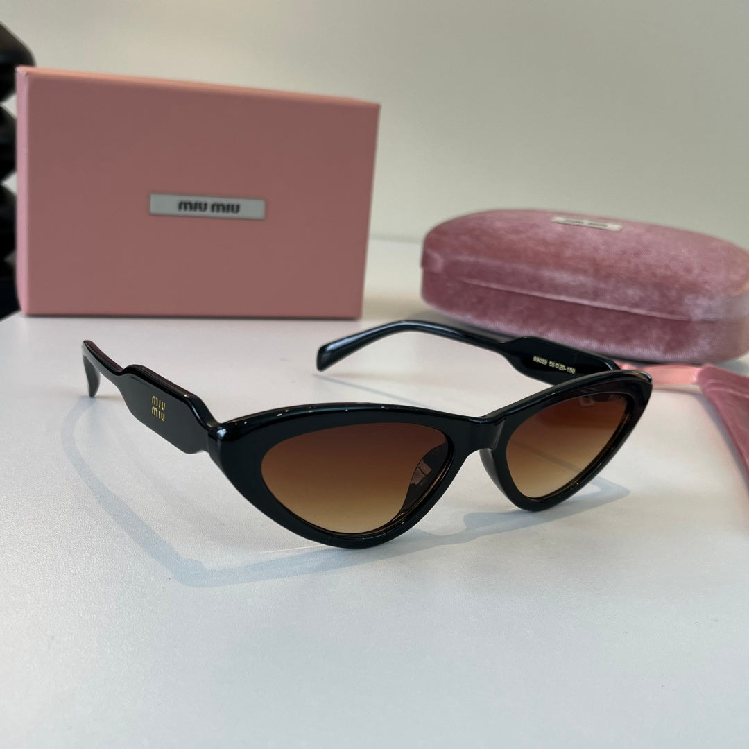 Miu Miu Cat-Eye Brown Lens Sunglasses for Men & Women - 487581