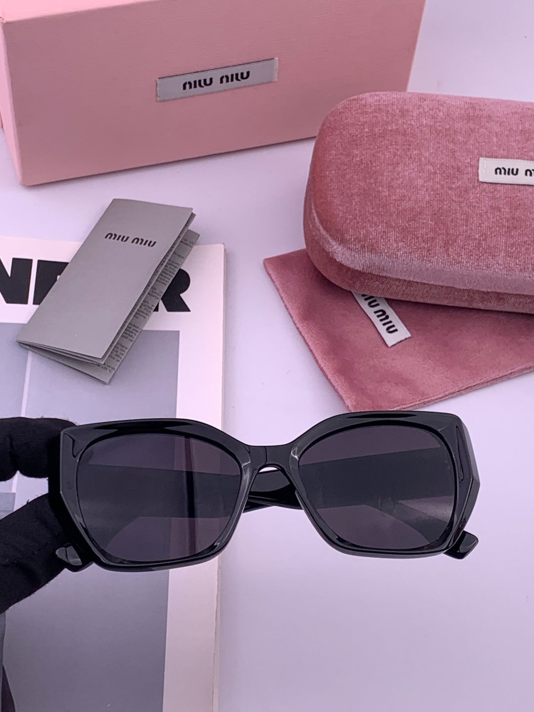 Miu Miu M1310 Fashion Black Lens Sunglasses for Men & Women - 466168