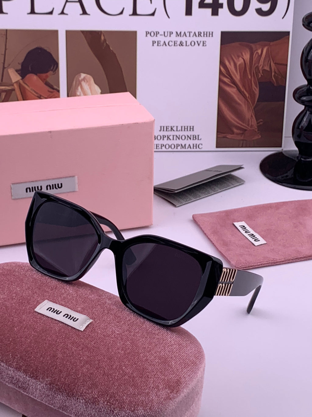 Miu Miu M1310 Fashion Black Lens Sunglasses for Men & Women - 466168 - detail image 2