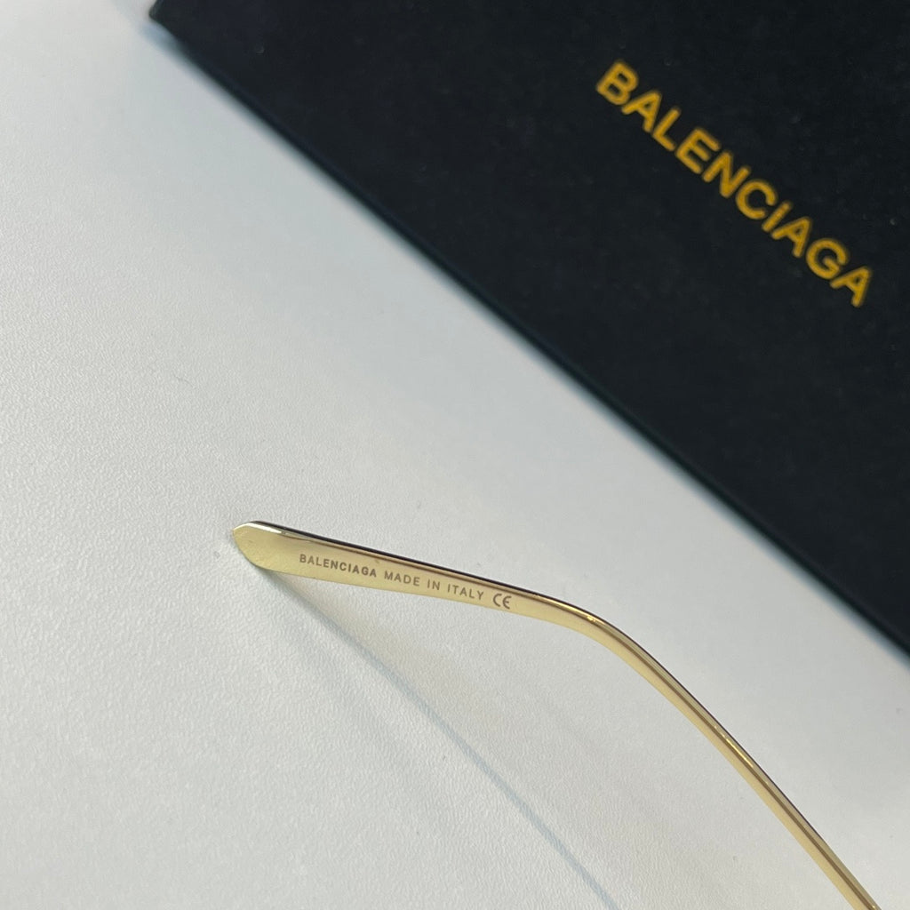 Balenciaga Rectangular Brown Lens Sunglasses for Men & Women - 466017 - detail image 7