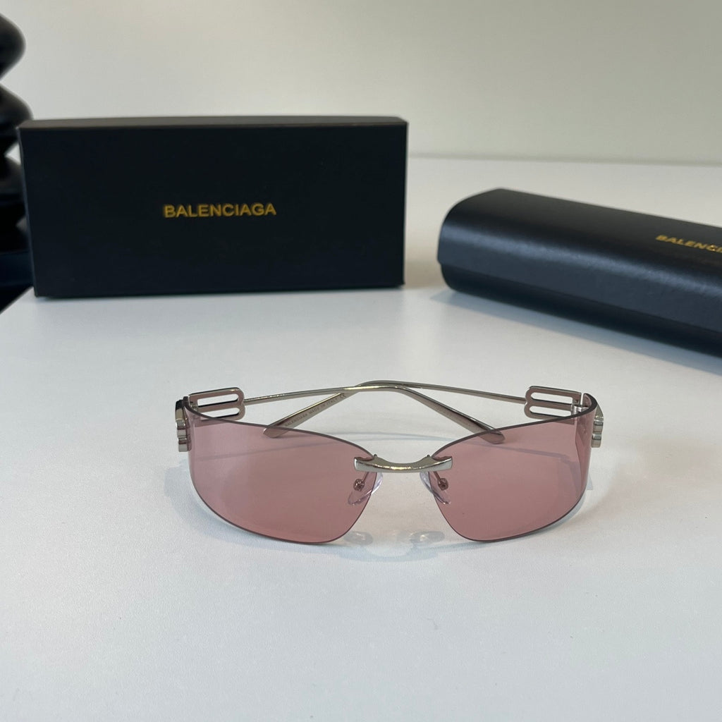 Balenciaga Rectangular Silver Lens Sunglasses for Men & Women - 466019 - detail image 4