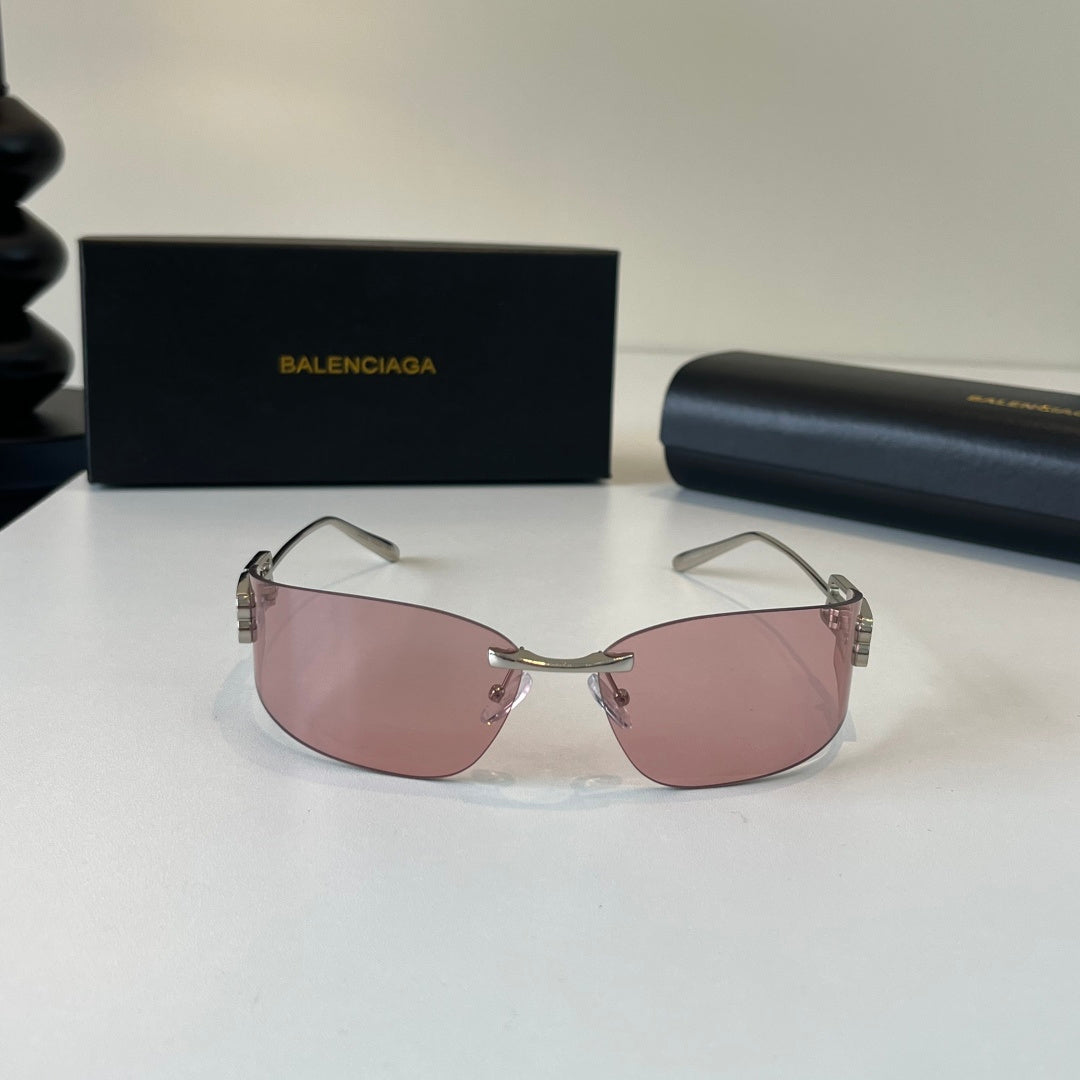 Balenciaga Rectangular Silver Lens Sunglasses for Men & Women - 487539 - detail image 2