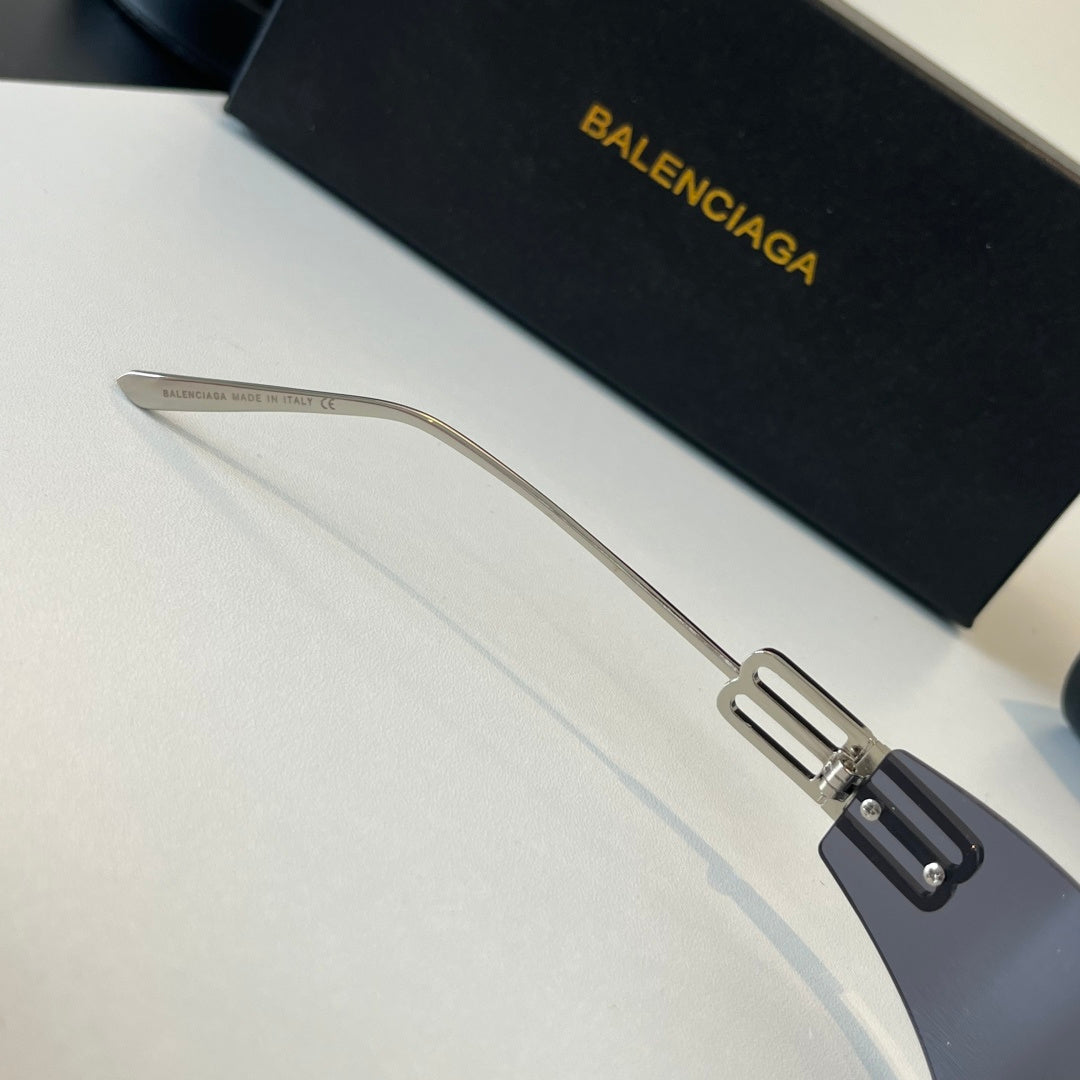 Balenciaga Rectangular Silver Lens Sunglasses for Men & Women - 487540 - detail image 8