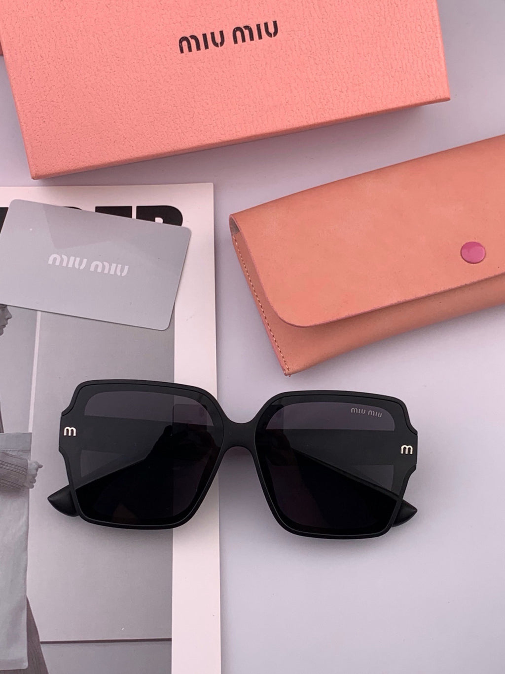 Miu Miu M9304 Fashion Pink Lens Sunglasses for Men & Women - detail image 2