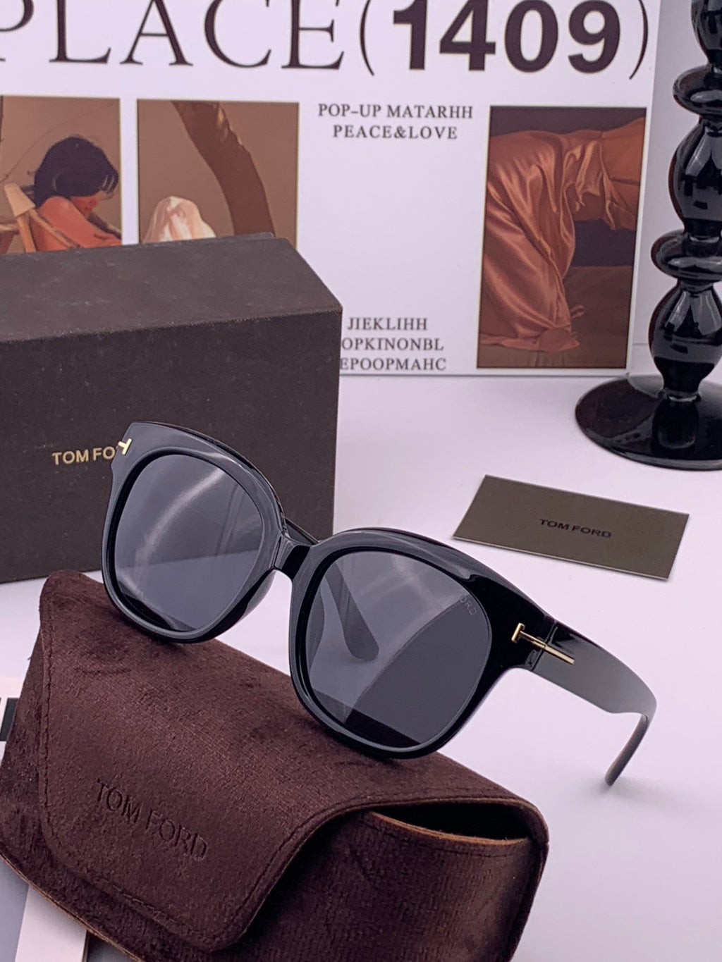 Tom Ford TF1220 Polarized Fashion Black Lens Sunglasses for Men & Wom - 466337 - detail image 2