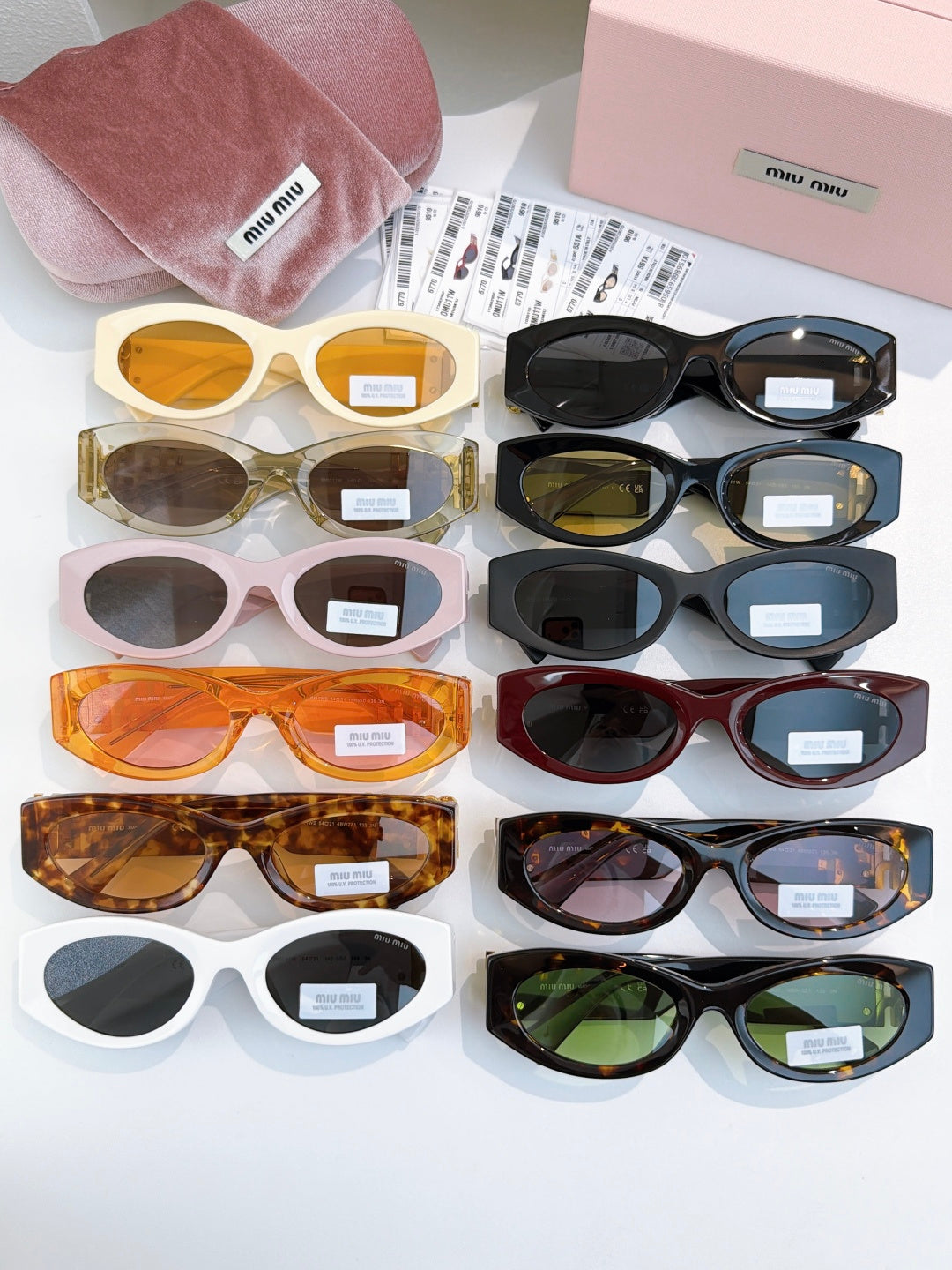 Miu Miu 11WS Cat-Eye Brown Lens Sunglasses for Men & Women