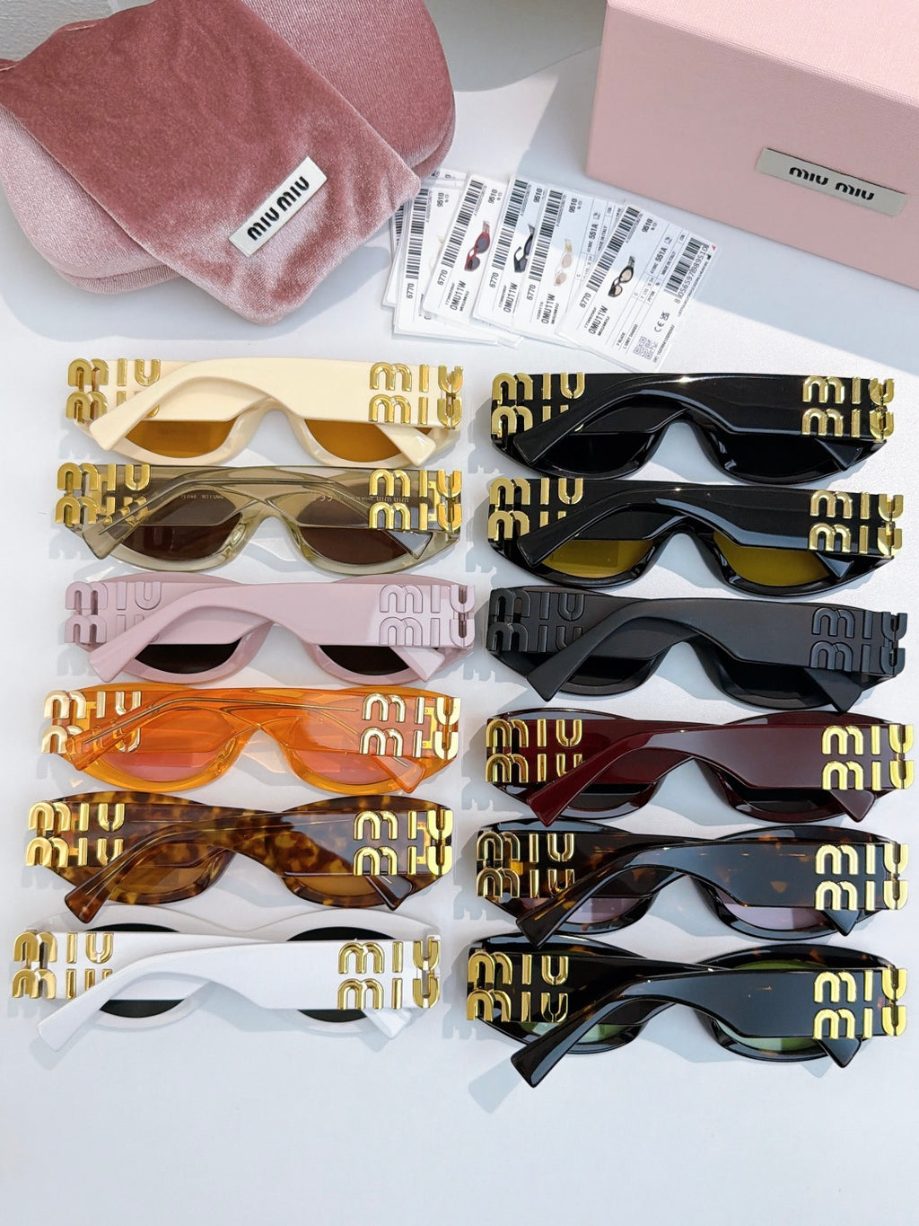 Miu Miu 11WS Cat-Eye Brown Lens Sunglasses for Men & Women - detail image 2
