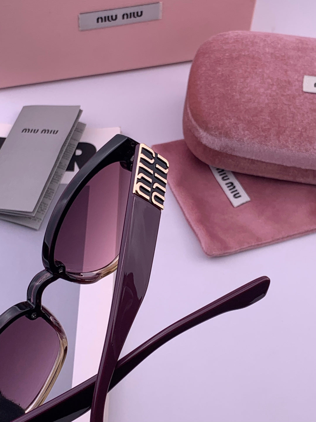 Miu Miu M7350 Fashion Purple Lens Sunglasses for Men & Women - detail image 4