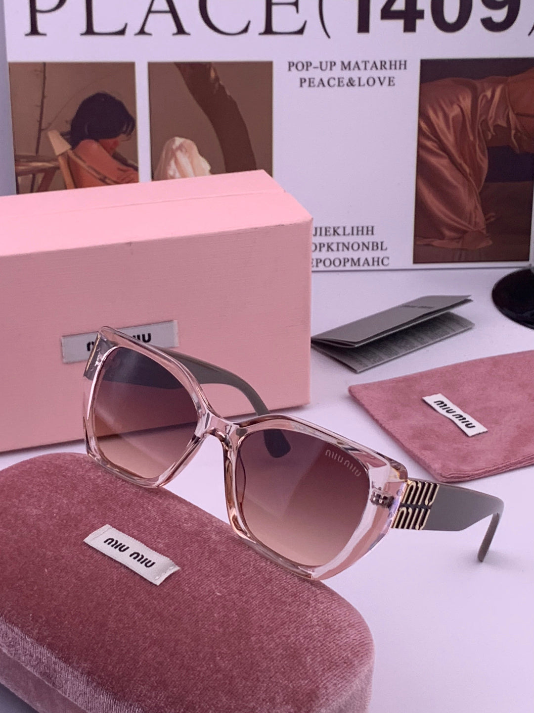 Miu Miu M1310 Fashion Purple Lens Sunglasses for Men & Women - detail image 2