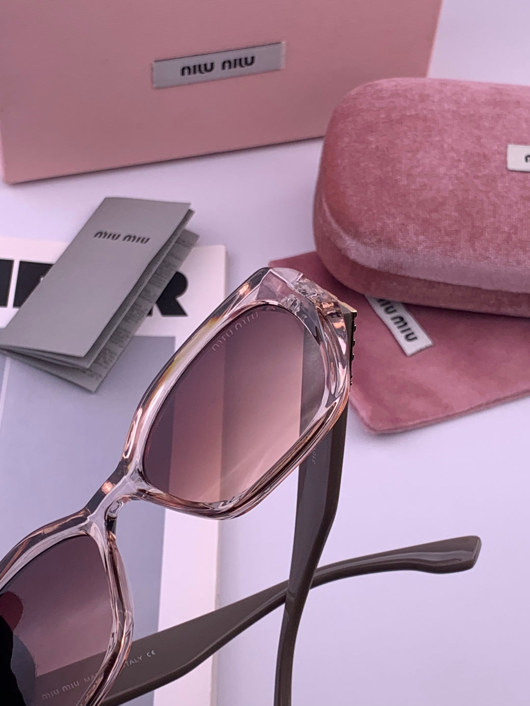 Miu Miu M1310 Fashion Purple Lens Sunglasses for Men & Women - detail image 5