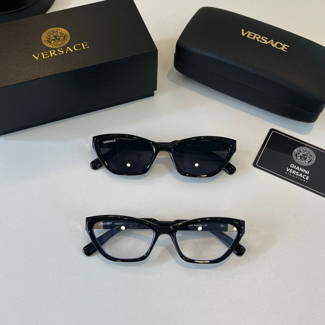 Versace Blue-Light Fashion Black Lens Sunglasses for Men & Women - detail image 10