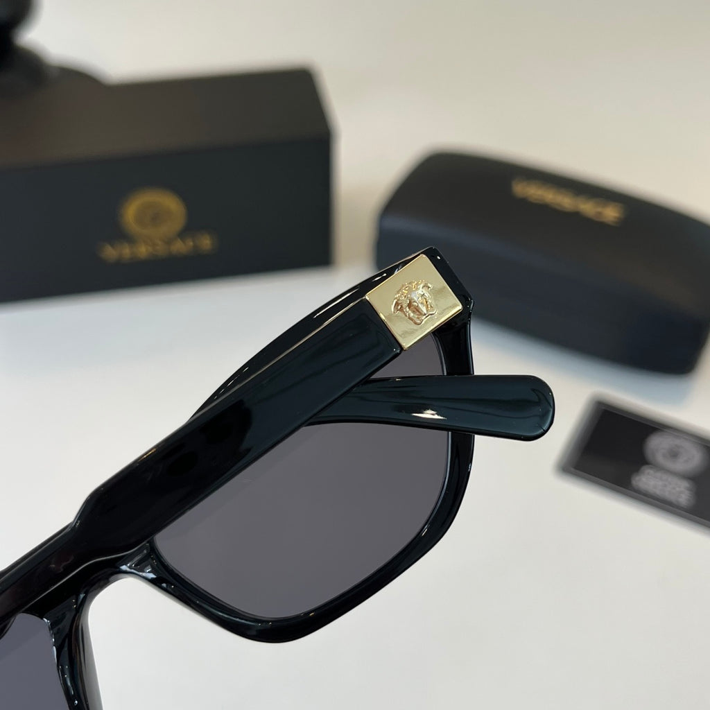 Versace Blue-Light Fashion Black Lens Sunglasses for Men & Women - detail image 6