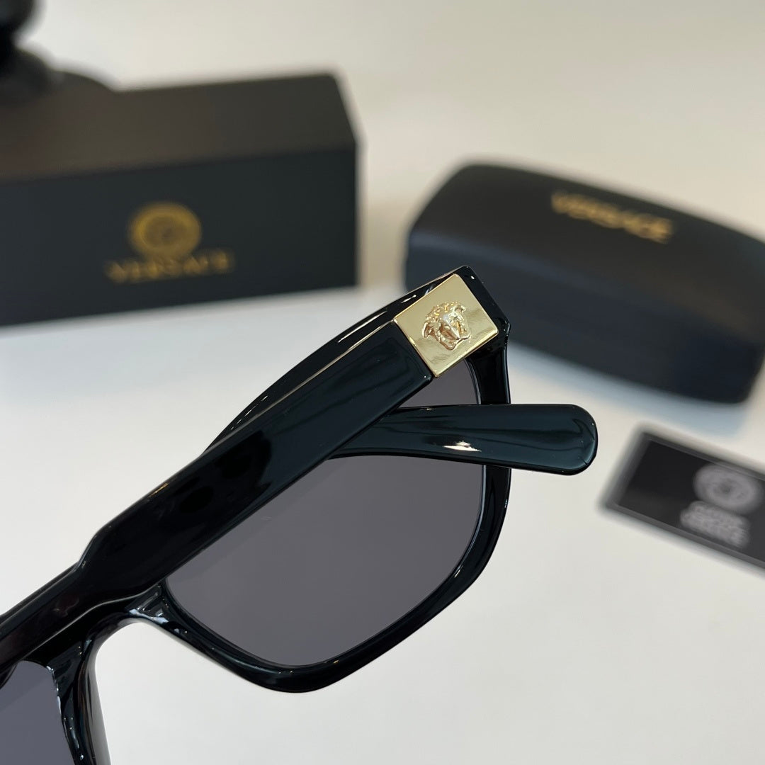 Versace Blue-Light Fashion Black Lens Sunglasses for Men & Women - detail image 6