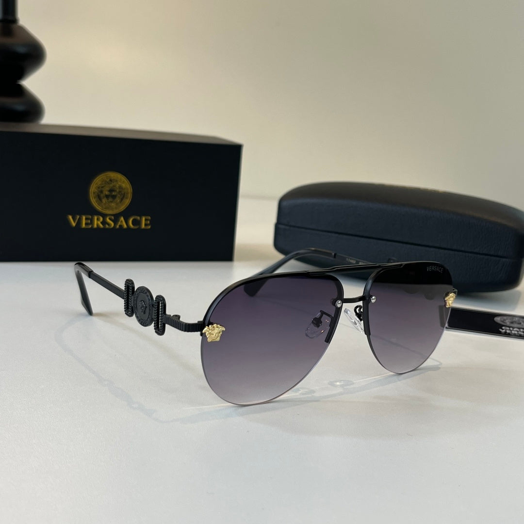 Versace Polarized Fashion Black Lens Sunglasses for Men & Women - 487832