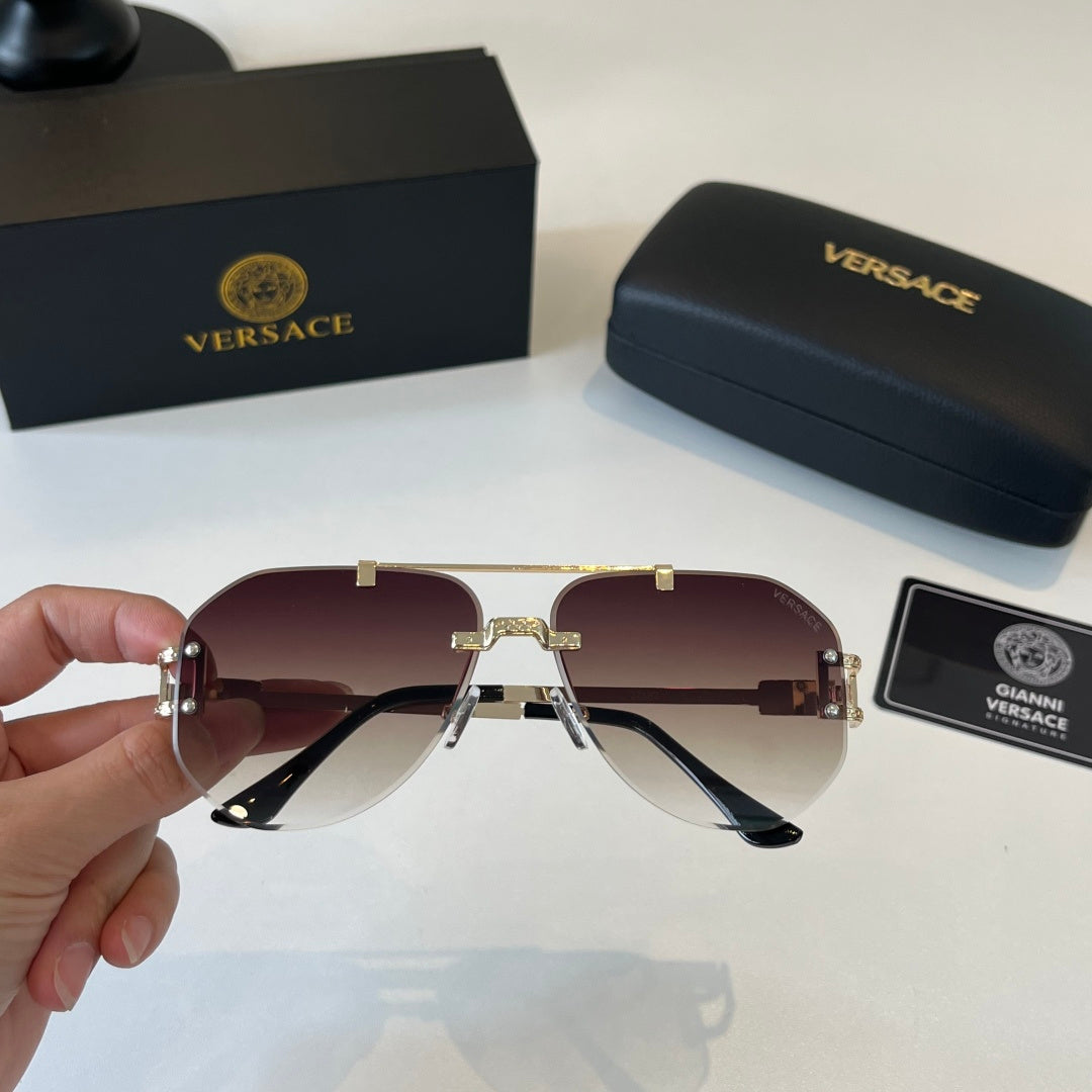 Versace Polarized Fashion Red Lens Sunglasses for Men & Women - detail image 4