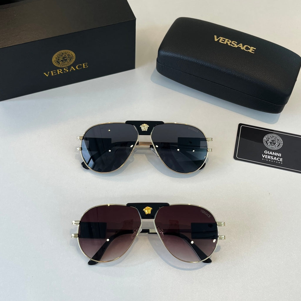 Versace Polarized Fashion Black Lens Sunglasses for Men & Women - detail image 10