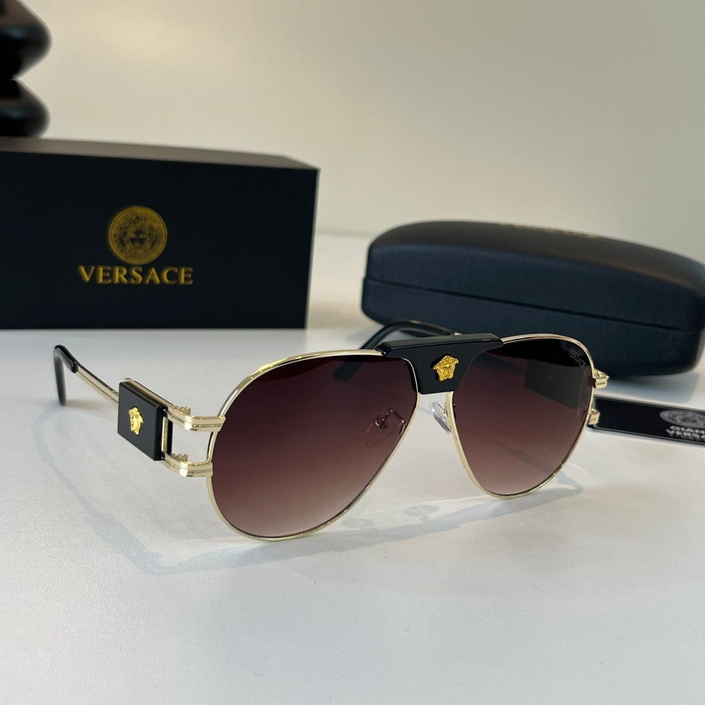 Versace Polarized Fashion Black Lens Sunglasses for Men & Women