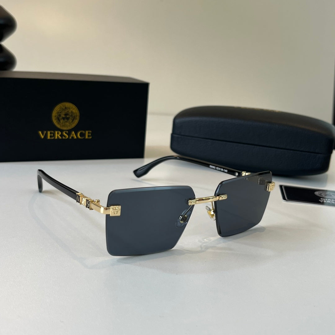 Versace Fashion Black Lens Sunglasses for Men & Women - 487848