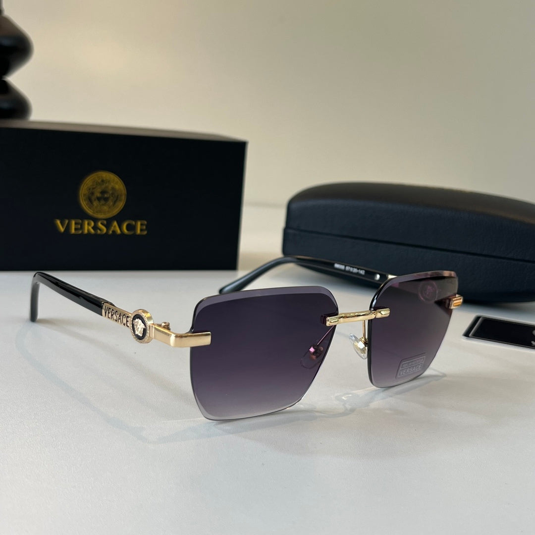 Versace Fashion Black Lens Sunglasses for Men & Women - 487851