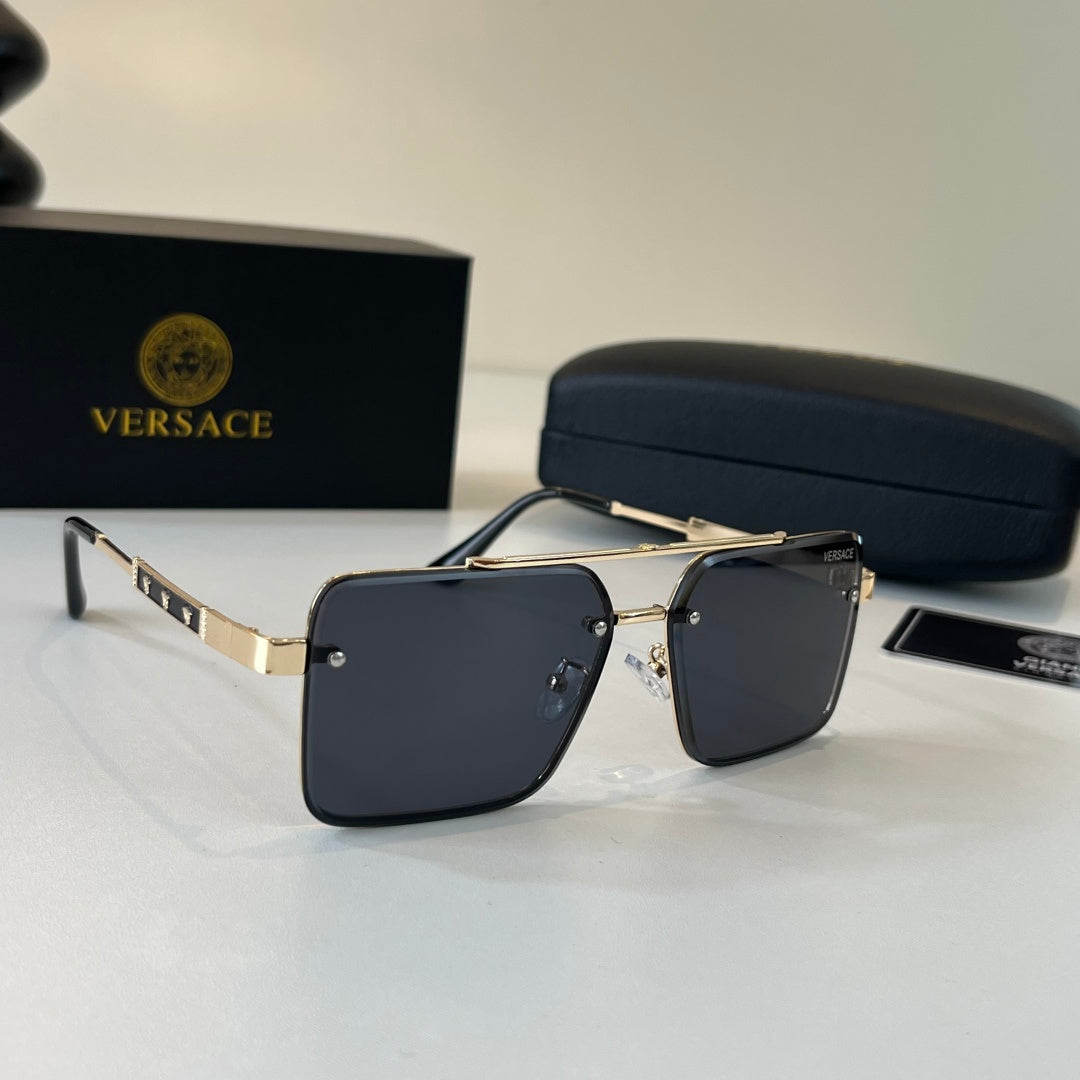Versace Fashion Black Lens Sunglasses for Men & Women - 487855