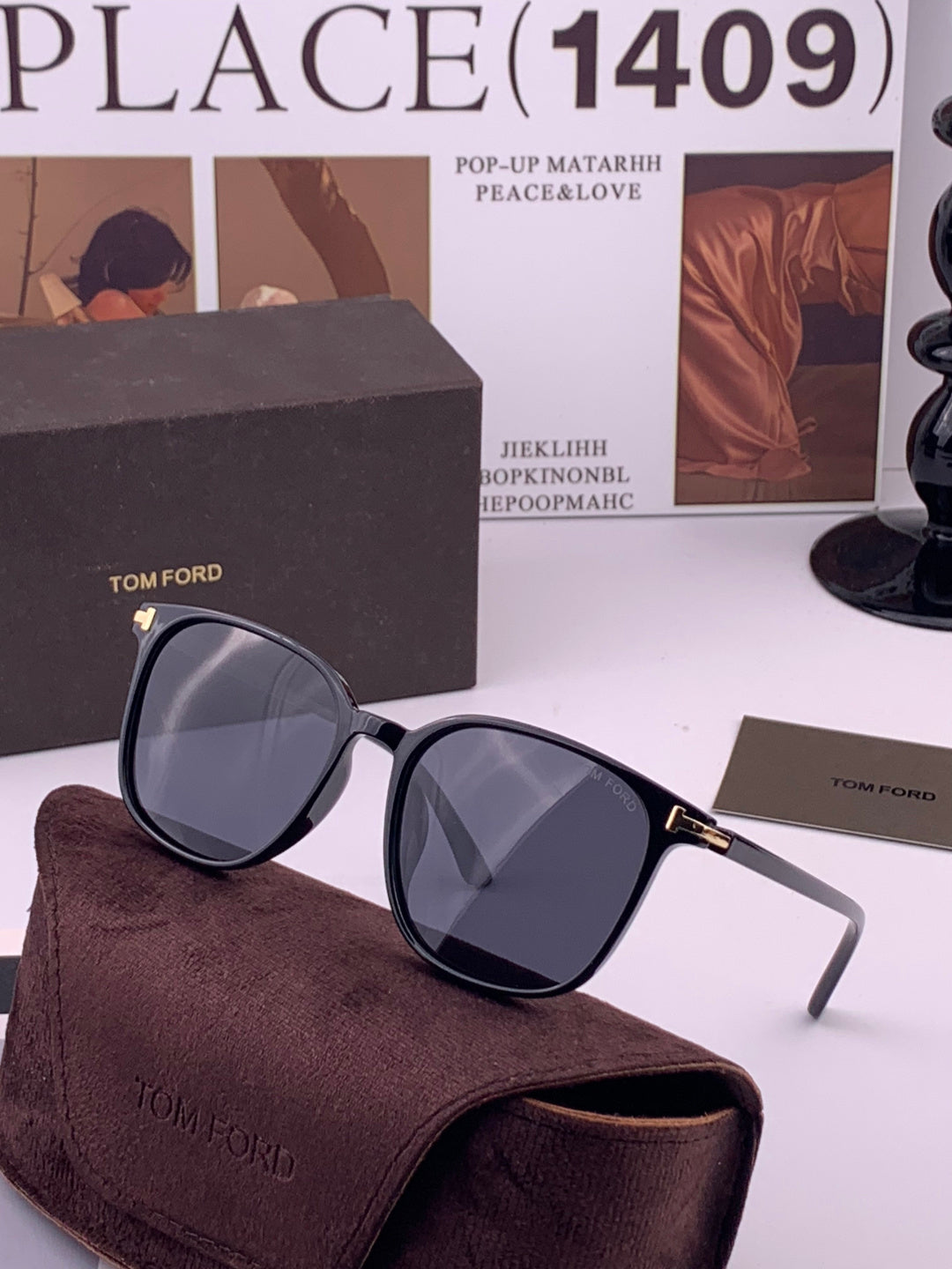 Tom Ford TF32037 Polarized Fashion Black Lens Sunglasses for Men & Women