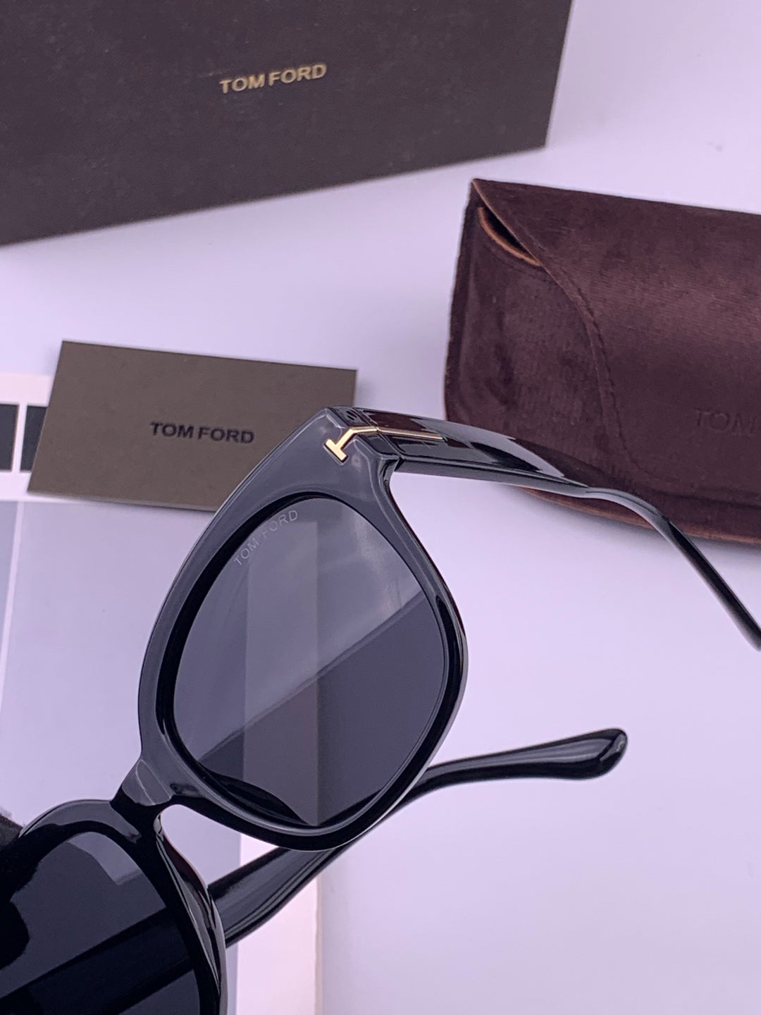 Tom Ford TF1220 Polarized Fashion Black Lens Sunglasses for Men & Women - detail image 3