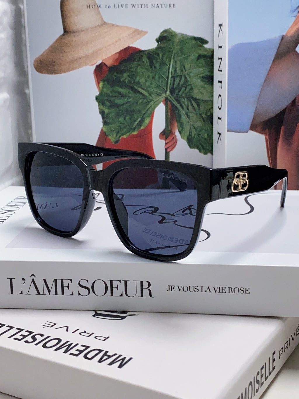Balenciaga Fashion Red Lens Sunglasses for Men & Women - detail image 2
