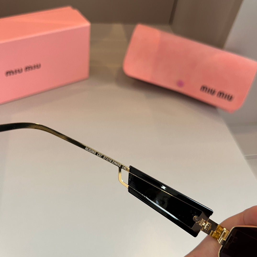 Miu Miu Square Brown Lens Sunglasses for Men & Women - 416223 - detail image 9