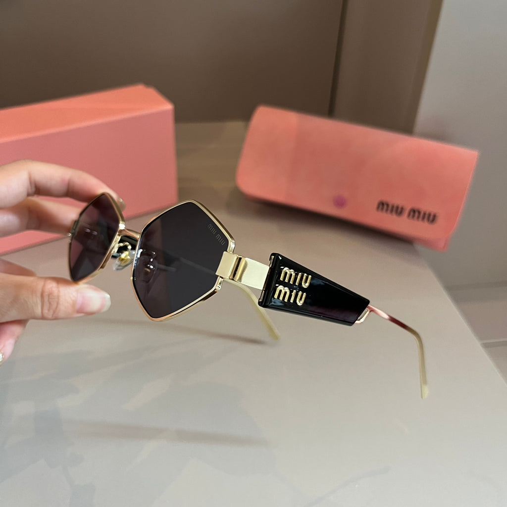 Miu Miu Square Brown Lens Sunglasses for Men & Women - 416223 - detail image 4
