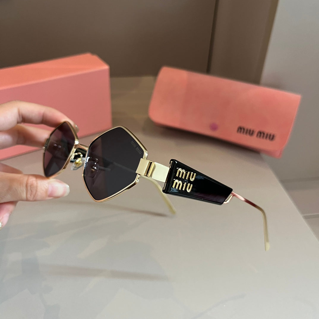 Miu Miu Square Brown Lens Sunglasses for Men & Women - 416223 - detail image 4