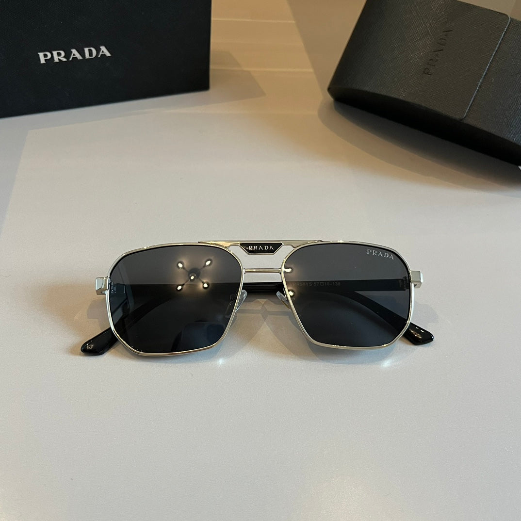 Prada Polarized Fashion Silver Lens Sunglasses for Men - 998136 - detail image 10