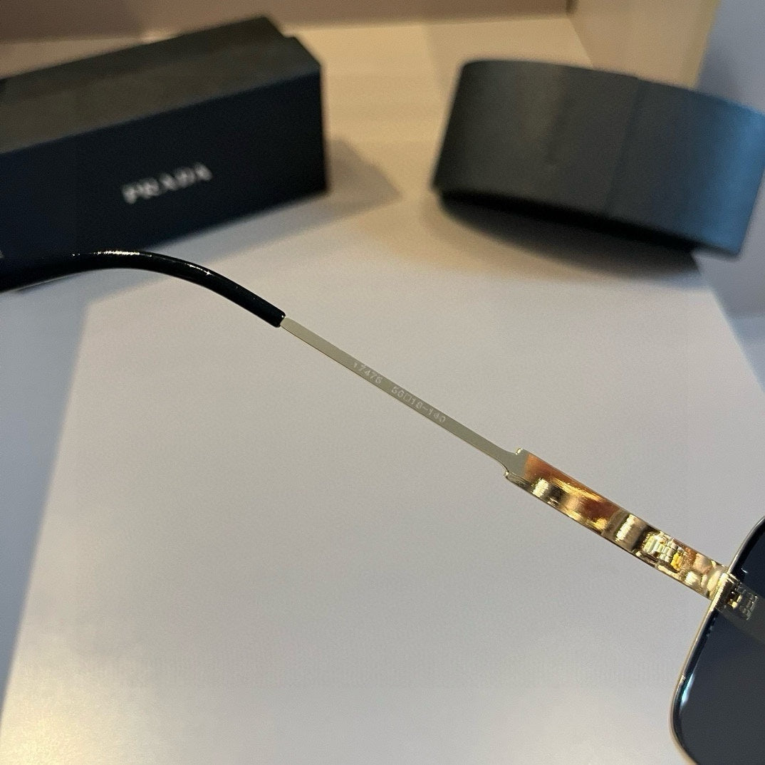 Prada Polarized Fashion Gold Lens Sunglasses for Men - 998138 - detail image 8
