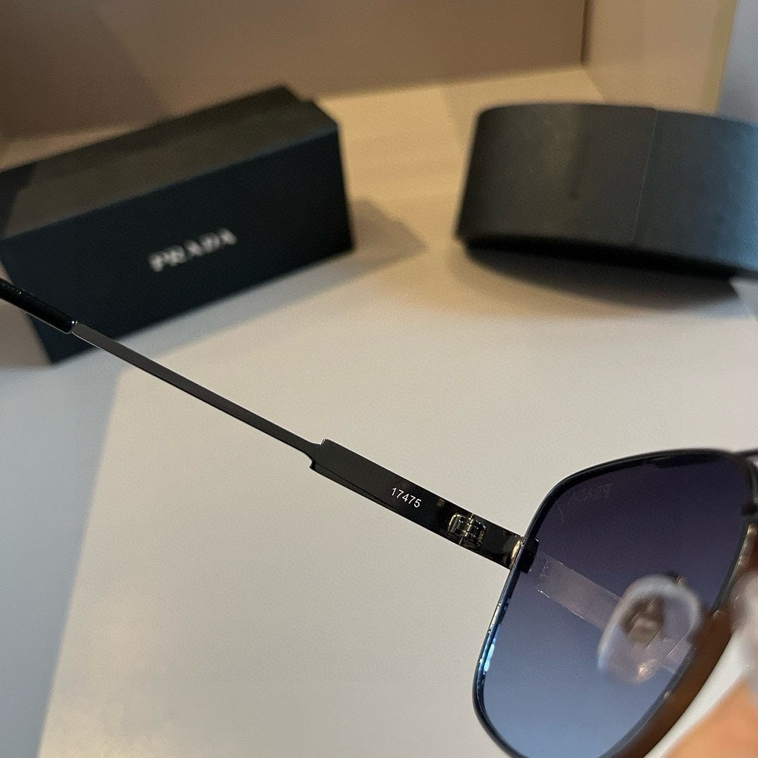 Prada Polarized Fashion Silver Lens Sunglasses for Men - 998139 - detail image 9