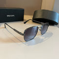 Prada Polarized Fashion Silver Lens Sunglasses for Men - 998139