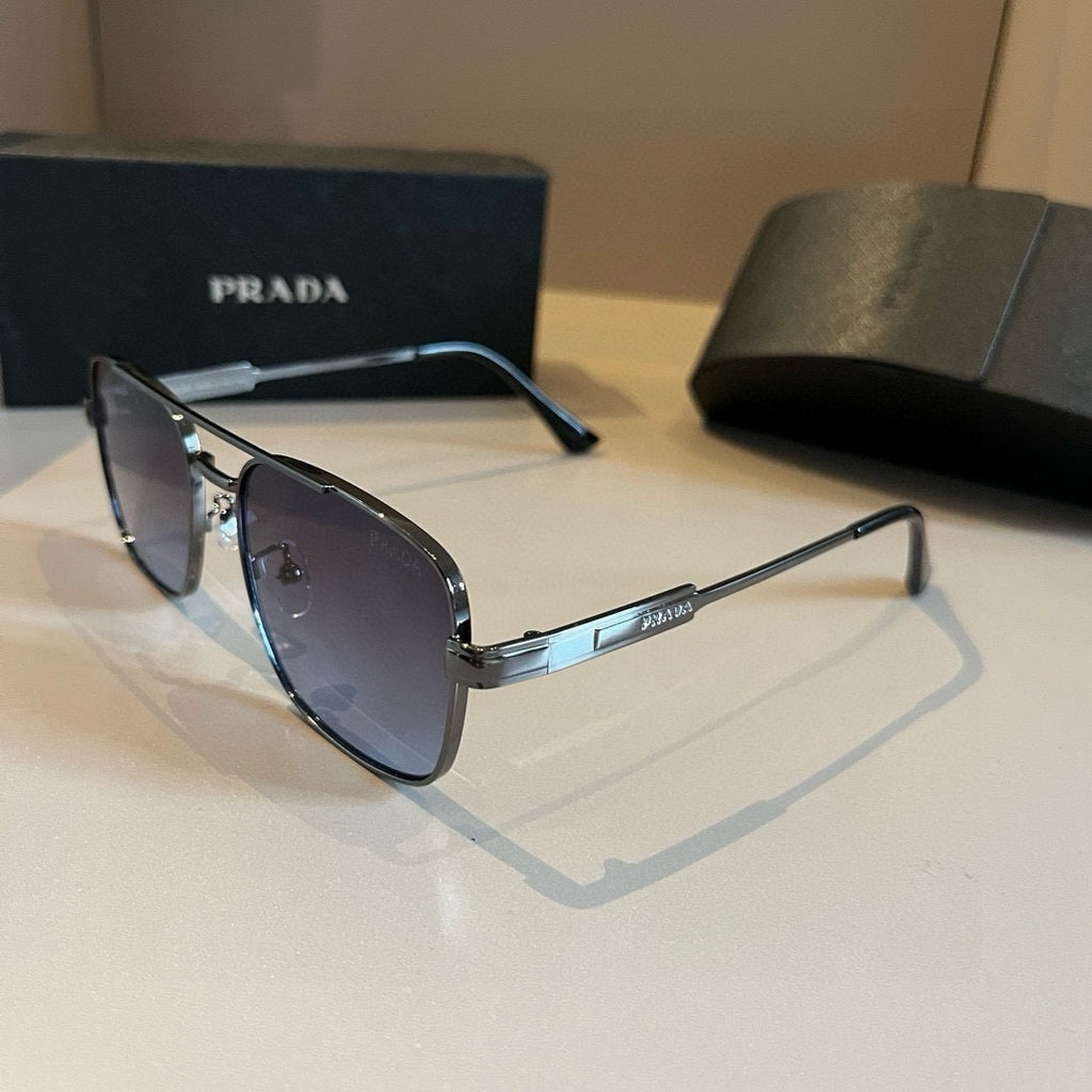 Prada Polarized Fashion Silver Lens Sunglasses for Men - 998139 - detail image 4