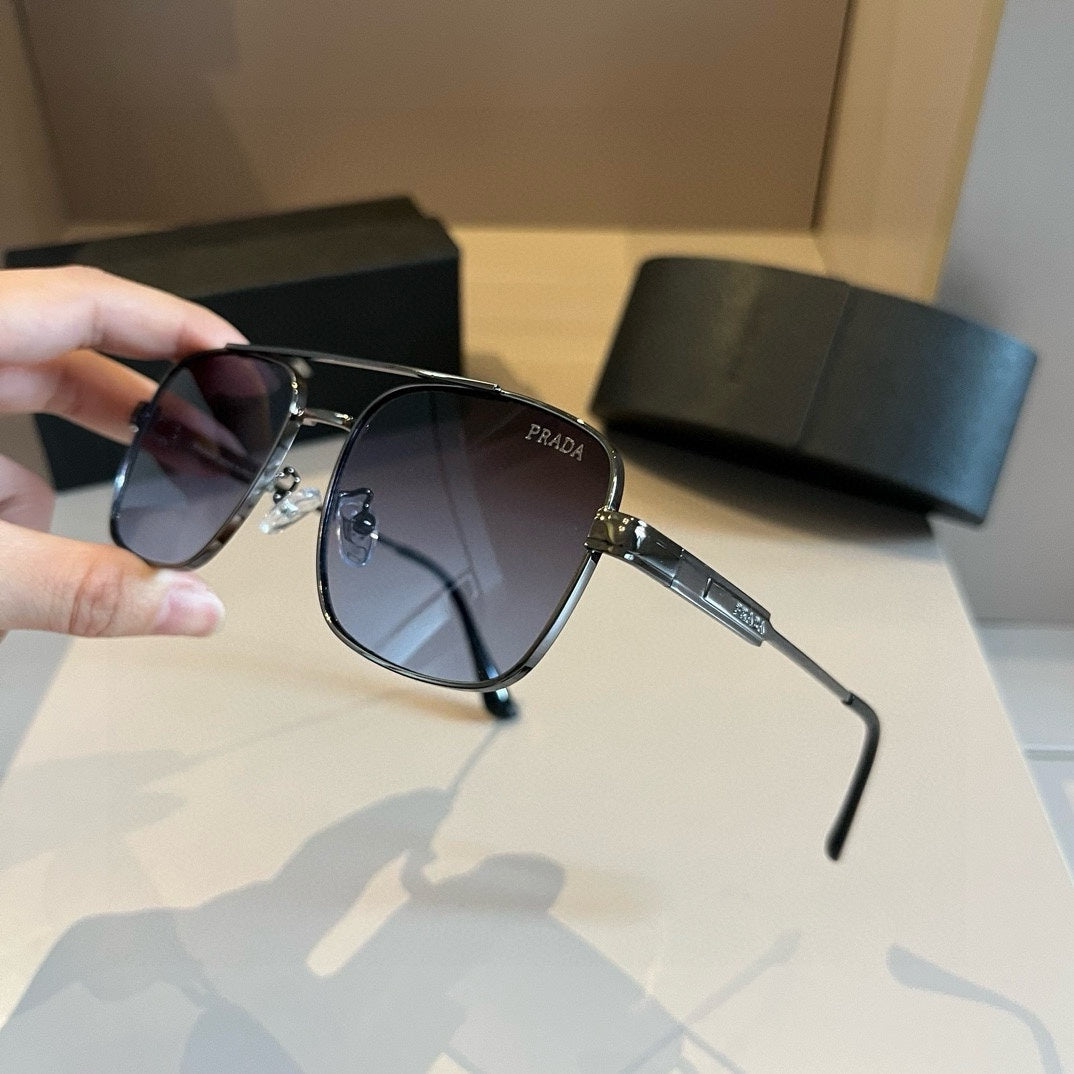 Prada Polarized Fashion Silver Lens Sunglasses for Men - 998139 - detail image 5