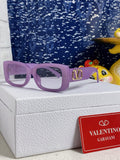Valentino Square Purple Lens Sunglasses for Men & Women