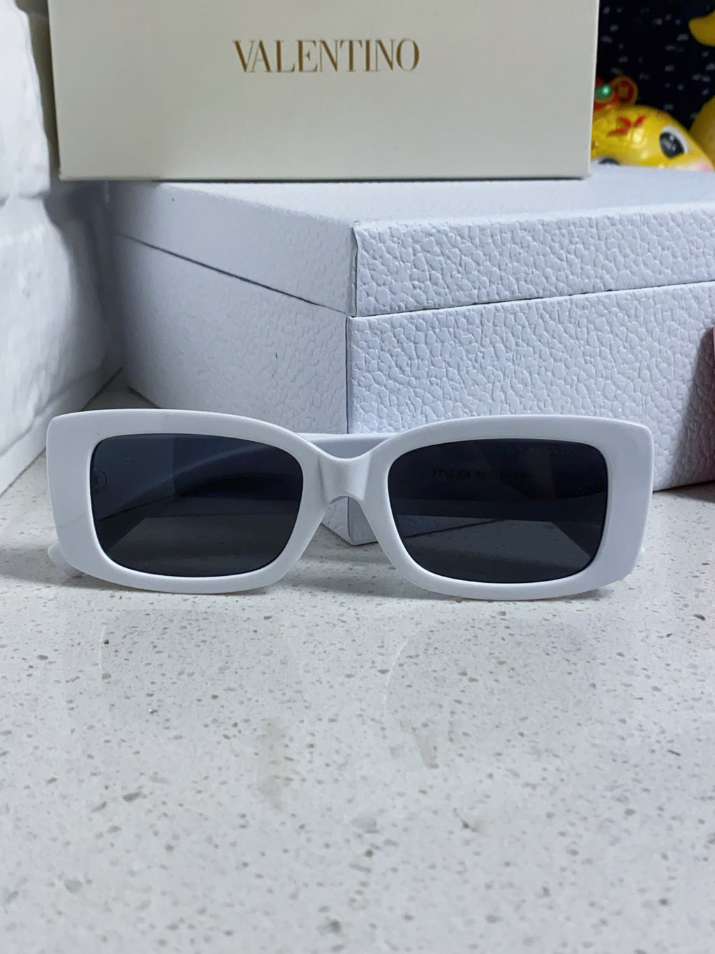 Valentino Square Silver Lens Sunglasses for Men & Women - 372550 - detail image 8