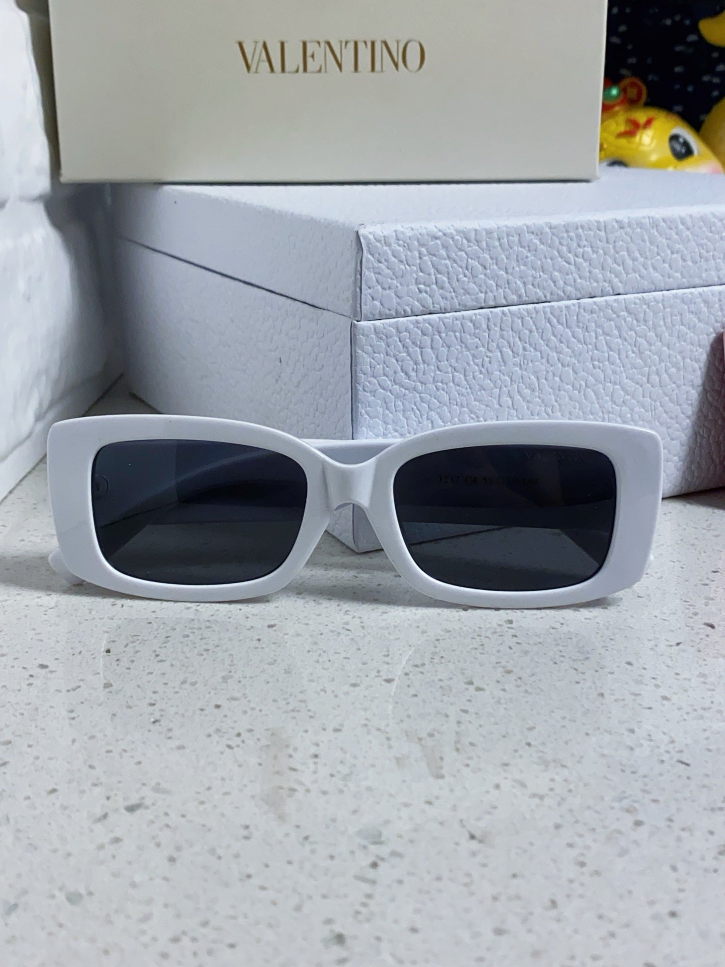 Valentino Square Silver Lens Sunglasses for Men & Women - 372550 - detail image 8