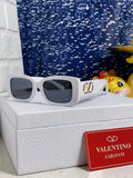 Valentino Square Silver Lens Sunglasses for Men & Women - 372550