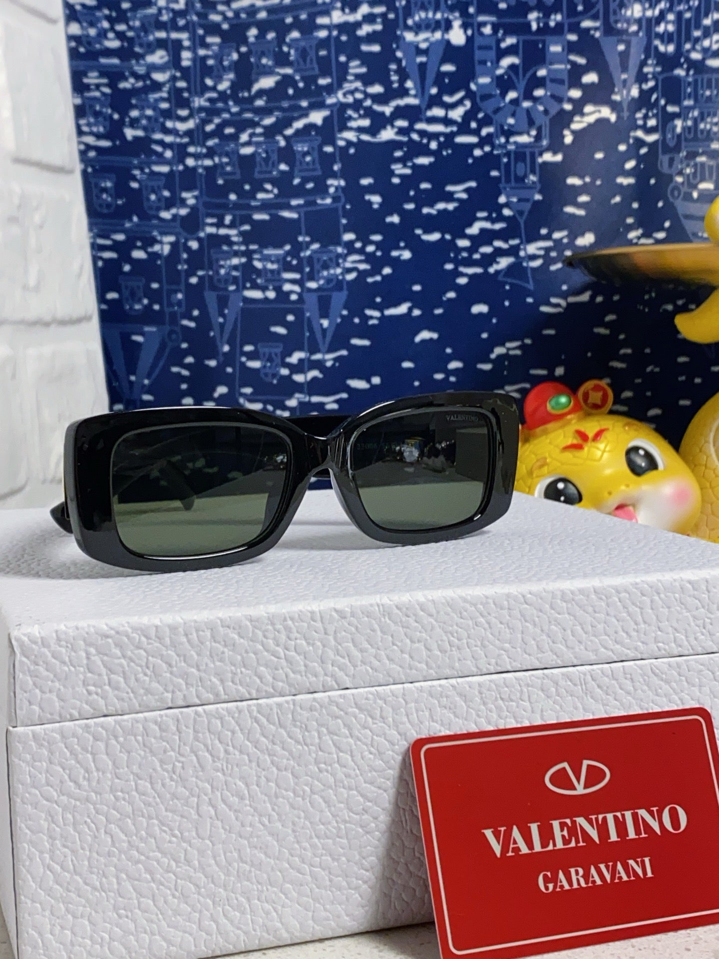 Valentino Square Silver Lens Sunglasses for Men & Women - detail image 2