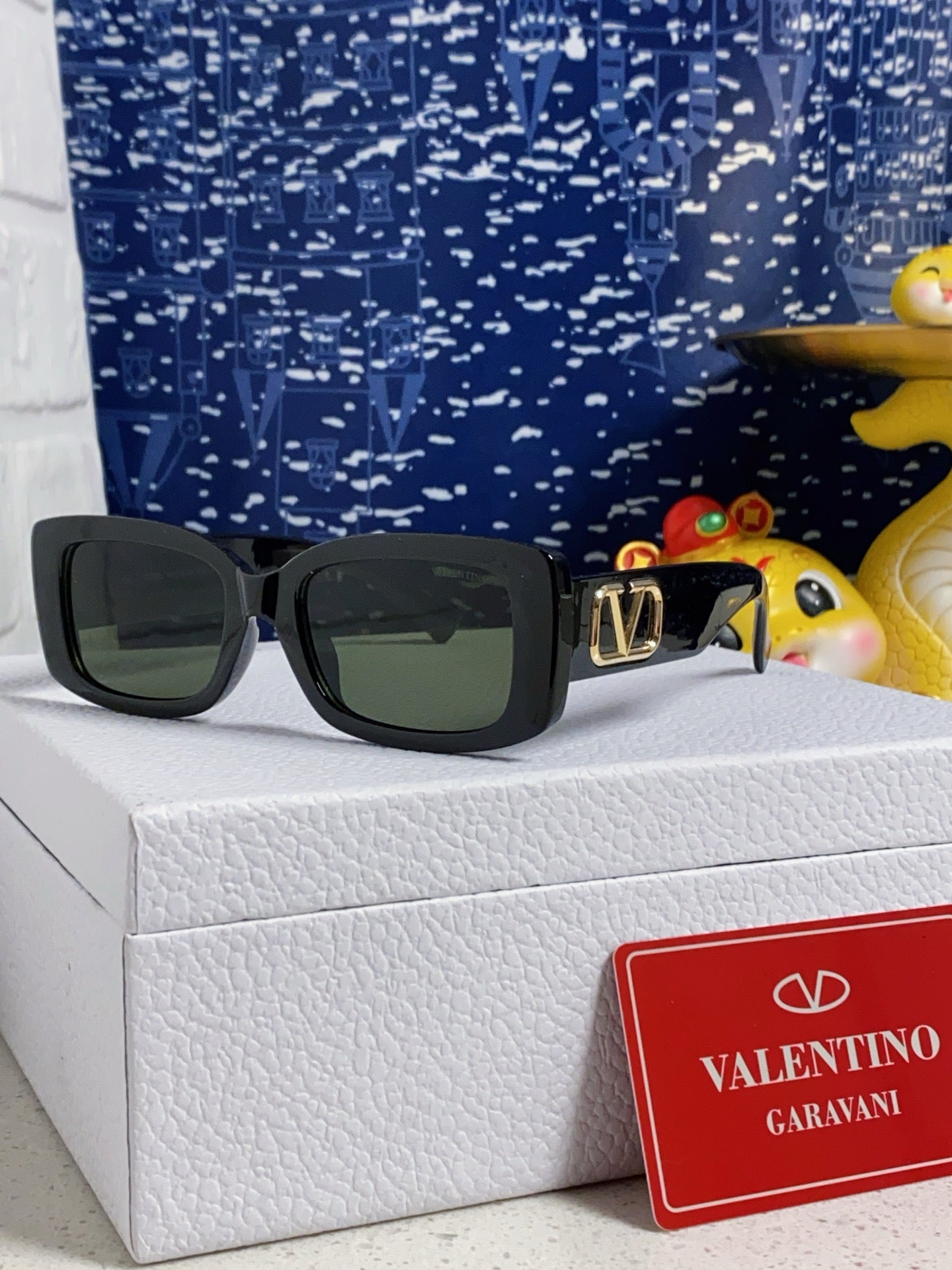 Valentino Square Silver Lens Sunglasses for Men & Women
