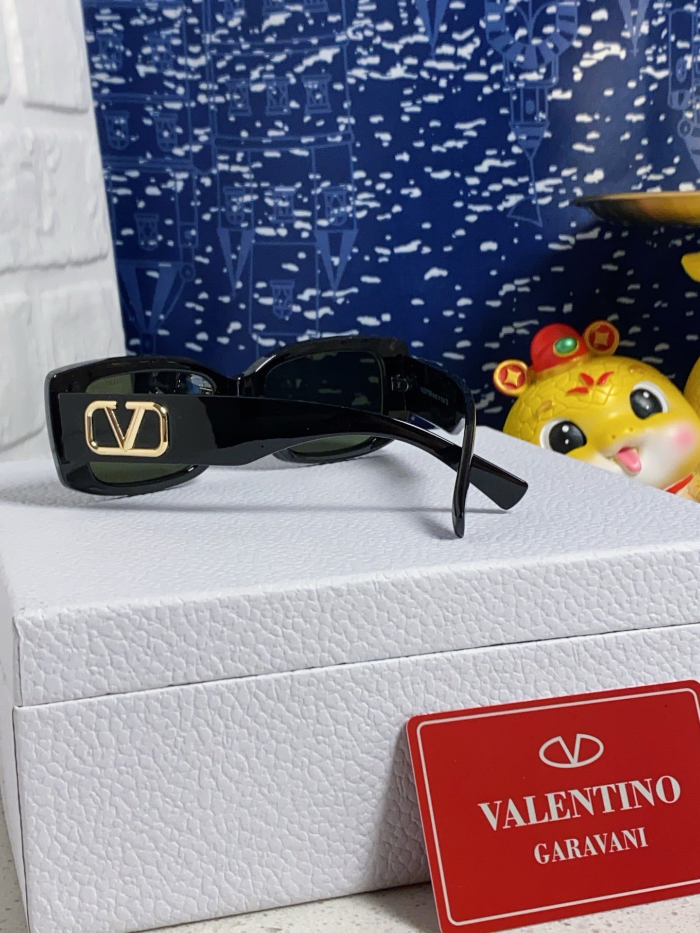 Valentino Square Silver Lens Sunglasses for Men & Women - detail image 3
