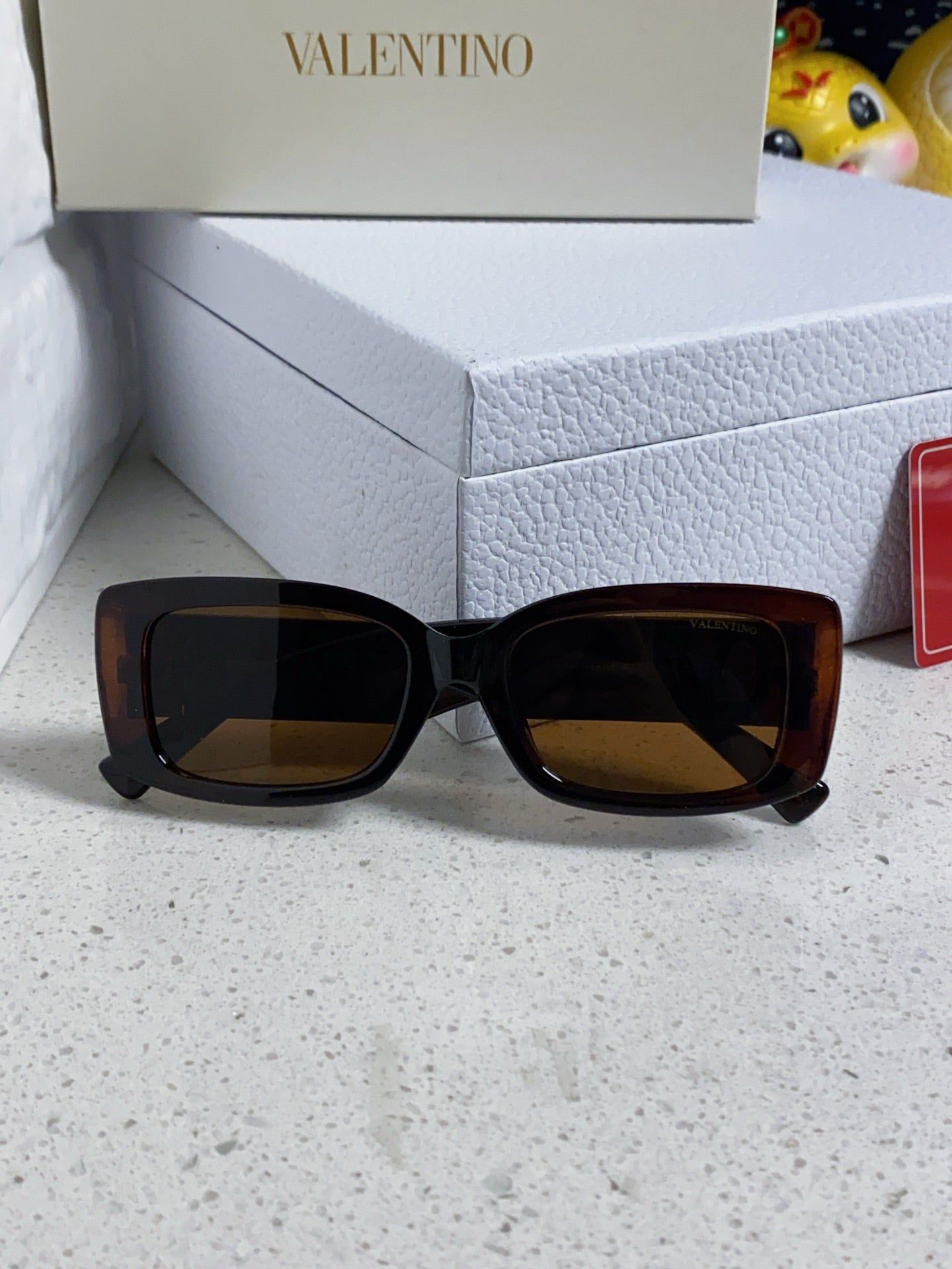 Valentino Square Brown Lens Sunglasses for Men & Women - detail image 8