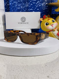 Versace Rectangular Brown Lens Sunglasses for Men & Women - 358793
