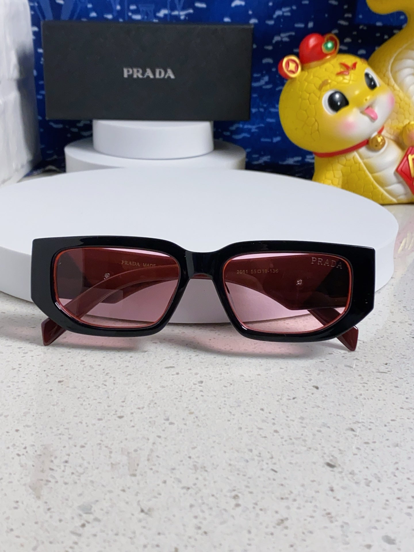 Prada Square Silver Lens Sunglasses for Men & Women - 372076 - detail image 8