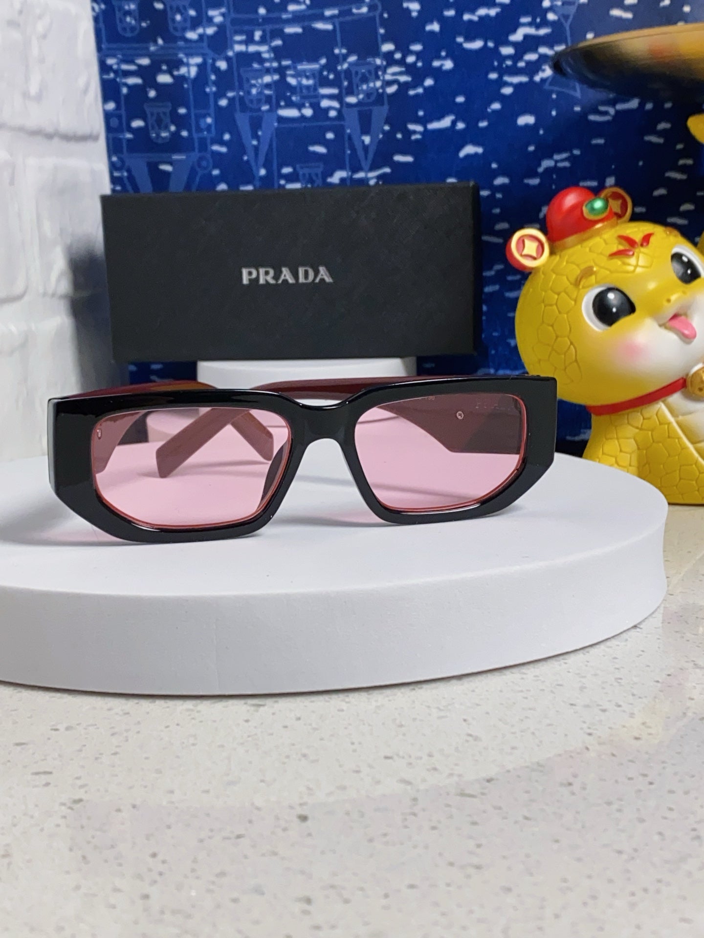 Prada Square Silver Lens Sunglasses for Men & Women - 372076 - detail image 2