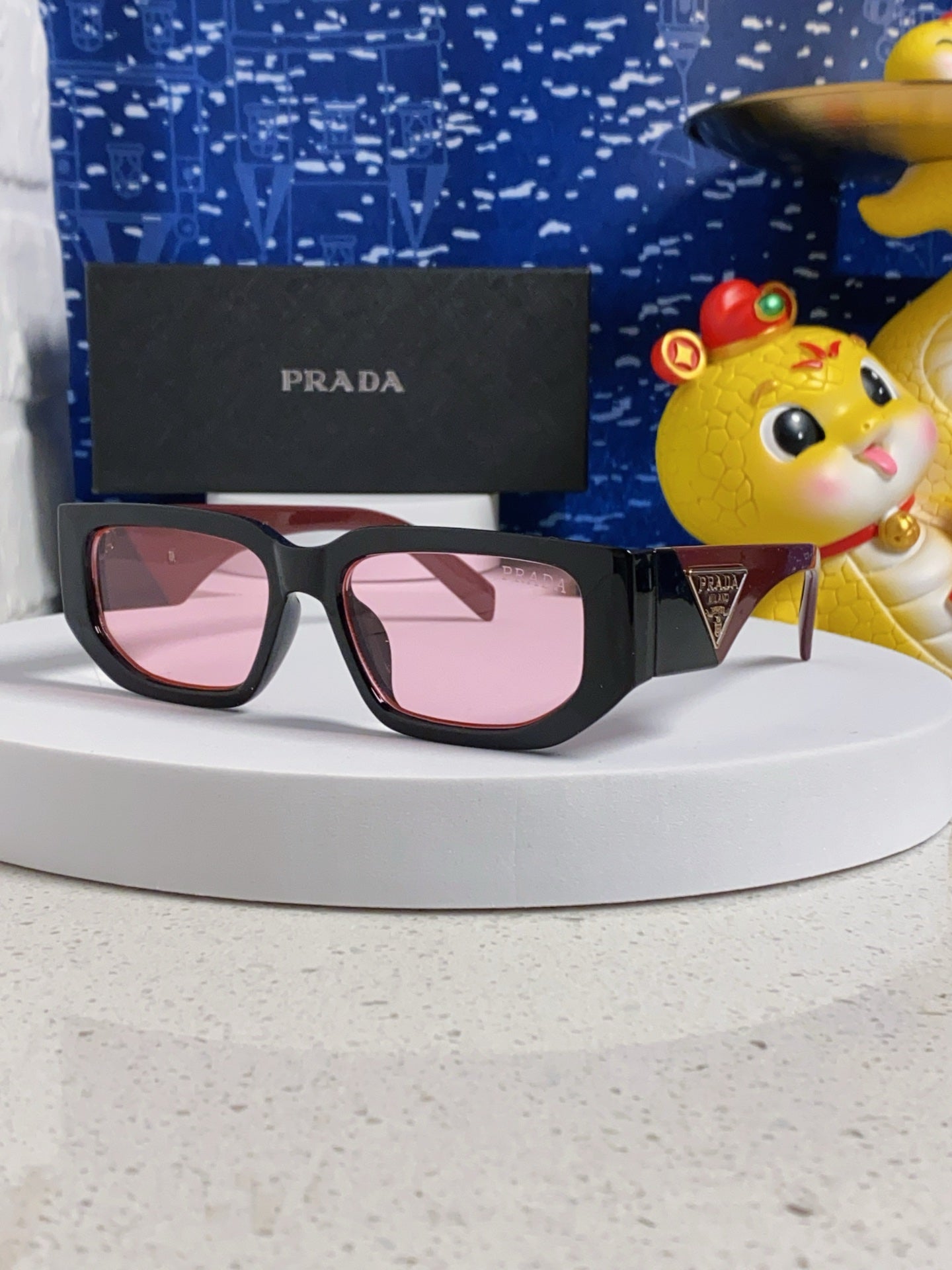 Prada Square Silver Lens Sunglasses for Men & Women - 934937