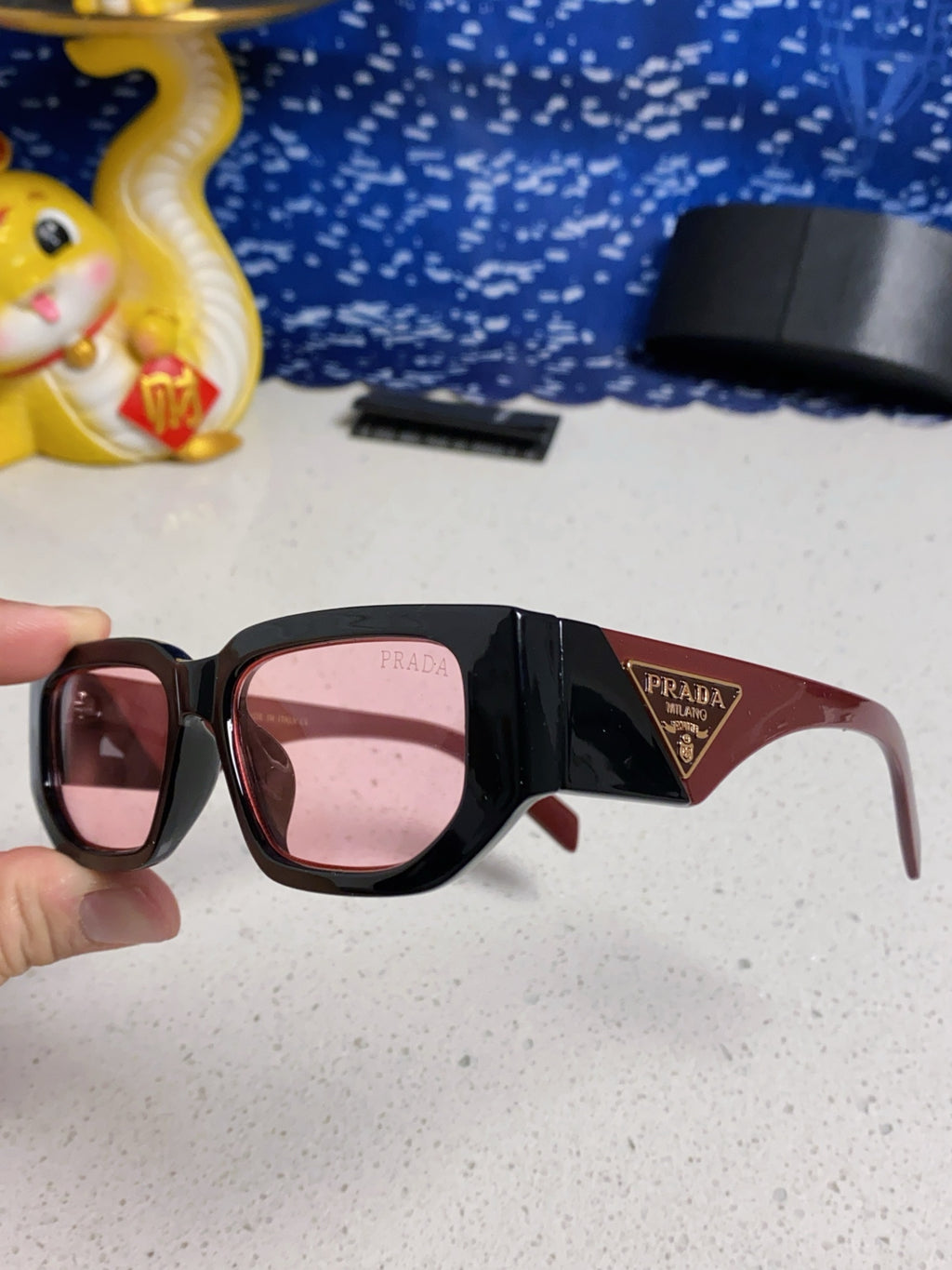 Prada Square Silver Lens Sunglasses for Men & Women - 372076 - detail image 6
